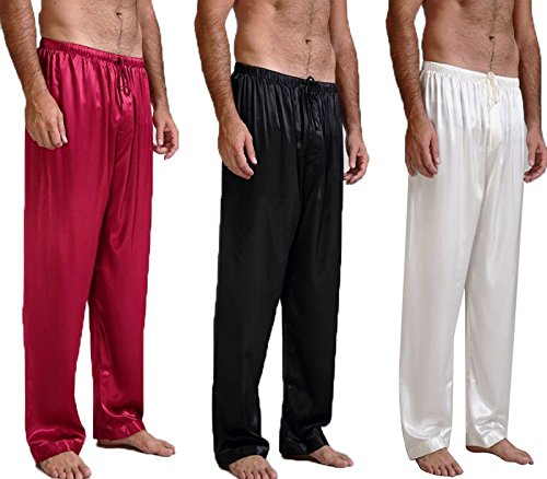 Mens Silk Satin Pajamas Pyjamas Shorts Lounge Beach Shorts Boxer Free p&p S~3XL__7-12days to USA