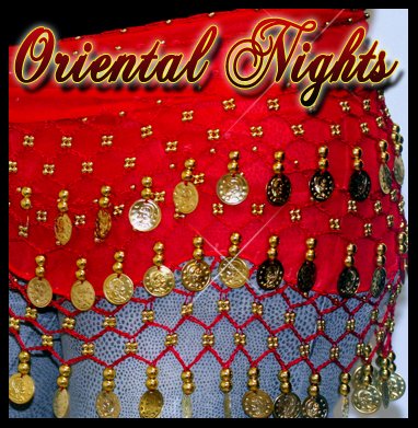 Orientalisch Bauchtanz Tuch Damenhüfttuch Schal NEU Rot