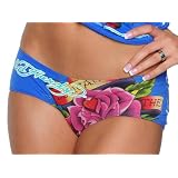 Ed Hardy Women's Boyshort,Blue,Small