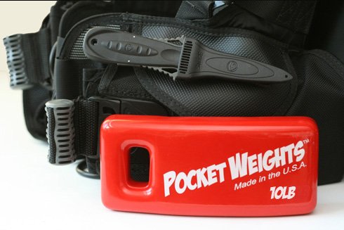 Pocket Weights 20Lb. (2 x 10lb) BCD Scuba Weights