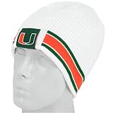 Nike Miami Hurricanes White/Green 2008 Sideline Reversible Knit Beanie