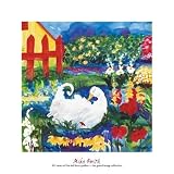 101 Views of The Red Fence Garden By Mike Smith High Quality Art Poster - Size: 24 X 24