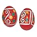 X8 Drums Pink Wooden Egg Shaker with Hand Painted Design