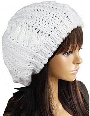 Senchanting Women Lady Winter Warm Knitted Crochet Slouch Baggy Beret Beanie Hat Cap