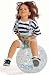 Classic Hopping Ball: Clear Hop Ball with Stars, Ages 3-5 Years.