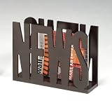 Walnut Finish Wood Magazine Rack