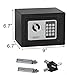 ZENY Electronic Digital Security Safe Box Keypad Lock for Gun Cash Jewelry Valuable Storage