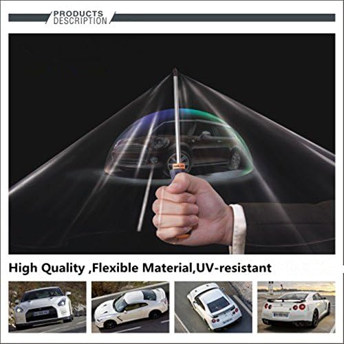Carlas Flexible Transparent Clear Car Paint Protection Film for Car Wrapping 12"x60"