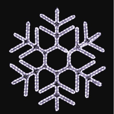 Buy 36" Hanging Hexagon Snowflake in Pure White with best price