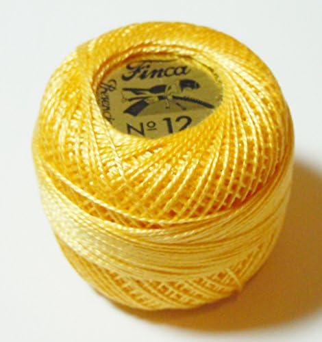 Presencia Finca Pearl Cotton Ball Size 12 - 5 grams #1062 Light Golden Brown