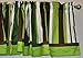 DK Leigh Nursery Crib Bedding Set, Frog, 7 Count, Green/Brown/Lime Green/White