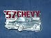 '57 CHEVY PEWTER BELT BUCKLE BY GREAT AMERICAN MADE IN USA