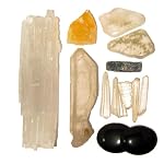 Crystal Healing Box 01 Quartz Selenite Ulexite Kyanite Calcite Reiki Stone Set