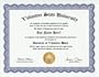 Volunteer Work Volunteering Degree: Custom Gag Diploma Doctorate Certificate (Funny Customized Joke Gift - Novelty Item)
