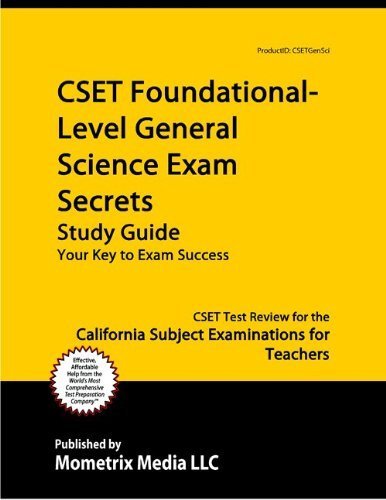 cset foundational level general science exam secrets study guide cset test review for the california subject