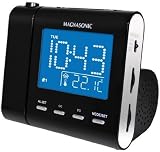 Magnasonic MAG-MM176K Projection Clock Radio with Dual Alarms