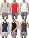 Men Undershirt Sleeveless Tank Top Workout Sports Slimming A-Shirt (Pack of 6)