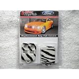 1999-2010 Ford 4 Button Keyless Remote Transmitter Fob Case Zebra Print 