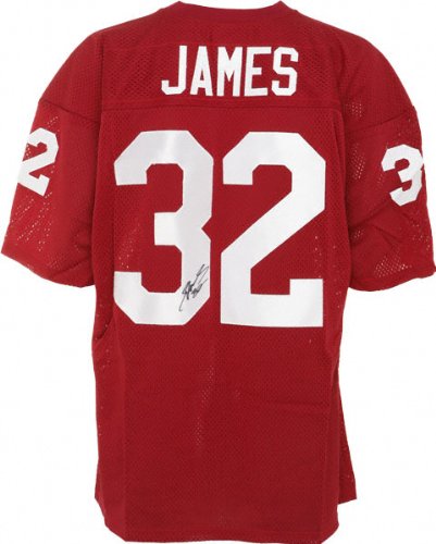 Edgerrin James Signed Red Custom Jersey