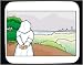 Decorated Mouse Pad with Estonia, hill, nun, Europe, woman, 