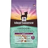 Hill's Ideal Balance Indoor Natural Chicken & Turkey Recipe Adult Dry Cat Food, 7-Pound