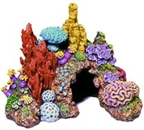 Exotic Environments Caribbean Living Reef Aquarium Ornament, Mini , 4-Inch by 3-1/2-Inch by 3-1/2-Inch
