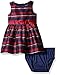 Nautica Baby Girls' Stripe Taffeta Dress With Grosgrain Sash
