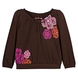 Infant Girls' Cherokee&Acirc;&reg; Long-sleeve Flower Print Top - Brown 24M