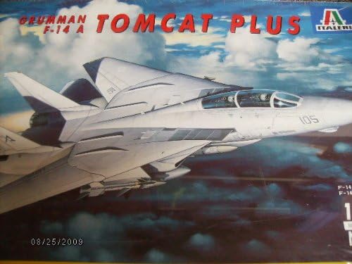Gruman F-14 a Tomcat Plus 1/72 Model Kit#182 By Italeri