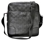 Gucci - Gucci Black Leather Messenger Bag 162915BK