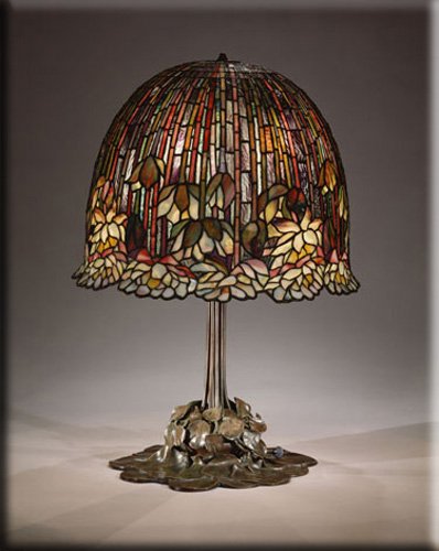 Water lily table lamp 13x16 Streched Canvas Art 