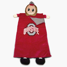 Ohio State Buckeyes 6' Sleeping Bag with Plush Mascot