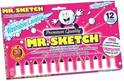 Mr.SketchWashableWaterColorMarkers,12ColoredMarkers(19072)