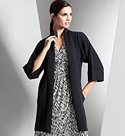 Autograph 3/4 Sleeve Longline Cardigan with Wool