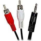PC to TV, MP3/CD Player to Home Stereo System Audio Cable 6 Feet (2M)