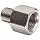 Polyconn PC120NB-64 Nickel Plated Brass Pipe Fitting, Adapter, 3/8" NPT Male x 1/4" NPT Female (Pack of 10)