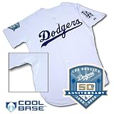 Los Angeles Dodgers Authentic COOL BASE Jersey w/50th Anniversary Patch