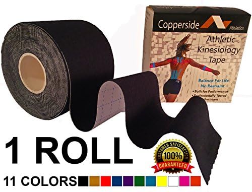 Premium Professional Grade Kinesiology Tape *FREE Instructional Ebook* Taping to Boost Performance &amp; Heal Pain Faster- 2"x16.4' Uncut Athletic Therapeutic Roll for Muscle Support in 11 Sports Colors