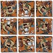 B Dazzle Primates Scramble Squares 9 Piece Puzzle