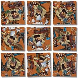 B Dazzle Primates Scramble Squares 9 Piece Puzzle
