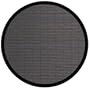 Anji Mountain Bamboo Chairmat & Rug Co. 7-Foot Round Bamboo Rug, Villager Ebony