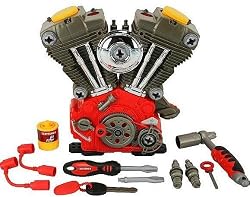 MY FIRST CRAFTSMAN TOY V TWIN MOTOR OVERHAUL PLAY SET CRUISER HARLEY