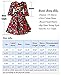 Bonny Billy Girls Vintage Floral Swing Kids Casual Dress with Belt 4-5 Years Floral Red