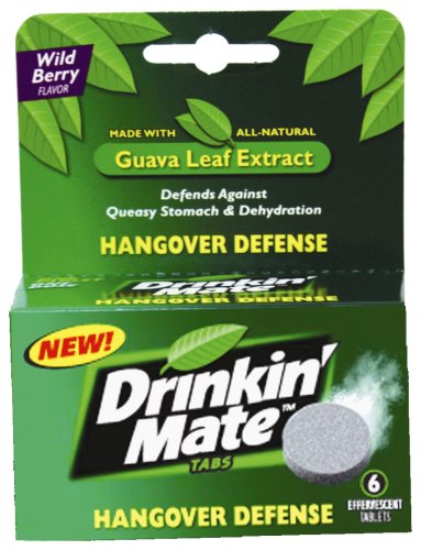 Drinkin' Mate Natural Hangover Prevention Tablets, 6-Count Packages (Pack of 2) by Drinkin' Mate