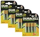 Duracell Rechargeable Accu 1700 mAh AA Batteries -16-Pack