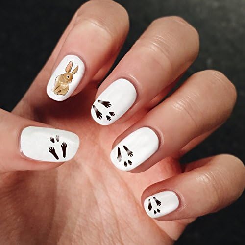 Nail Art Full Decals Rabbit Animals Manicure - Original Beauty Supplies Fashion Style High Quality Design Decoration Water Transfer- The best products for kids, teens, girls and women