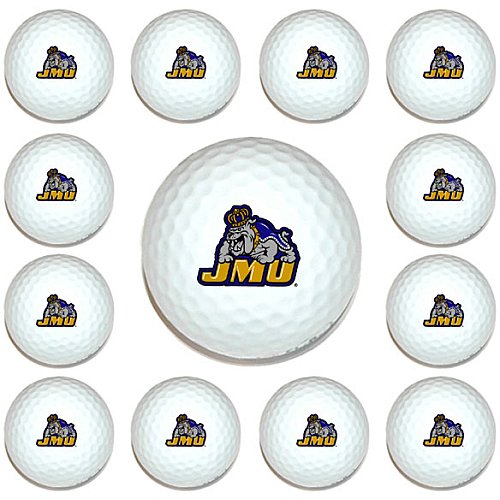 James Madison Dukes Dozen Pack Of Golf Balls From Team Golf