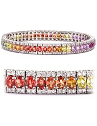 Multi Sapphire & Diamond Bracelet