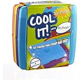 Fit & Fresh Cool Coolers Slim Lunch Ice Packs, Multicolored - Set of 4