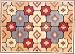 Handmade-Rugs Cotton Dhurrie Multicolored Asian-Influence Indian-Style (rug262)